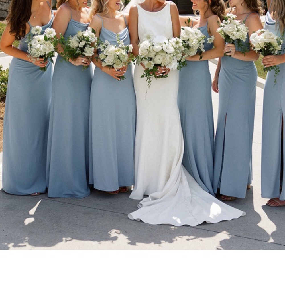 Birdy Grey Ash Crepe Dress Dusty Blue